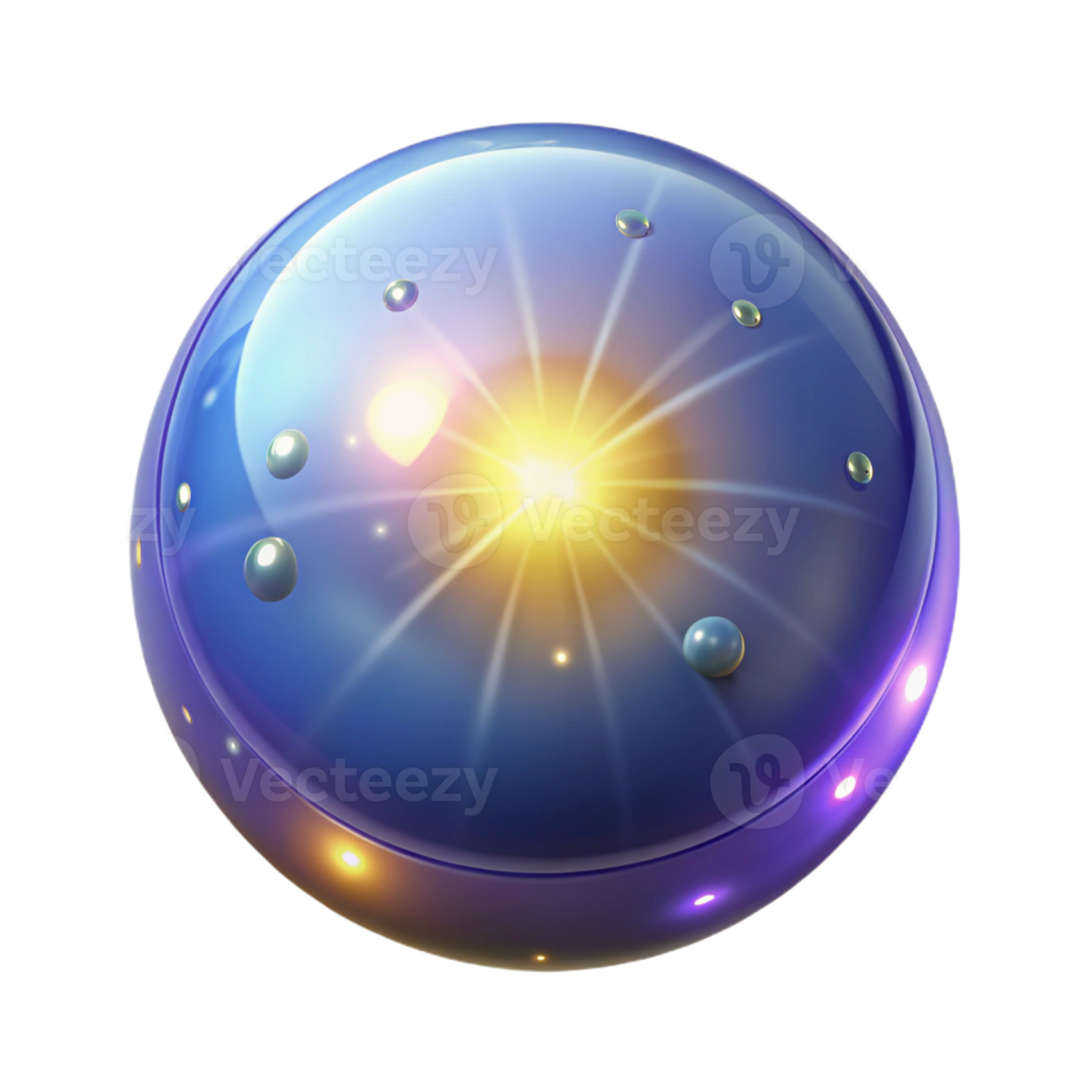 an image of a sphere with water droplets
