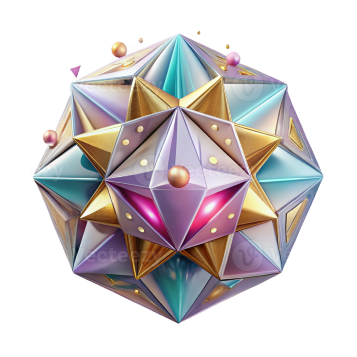 an image of a cube with many different colors
