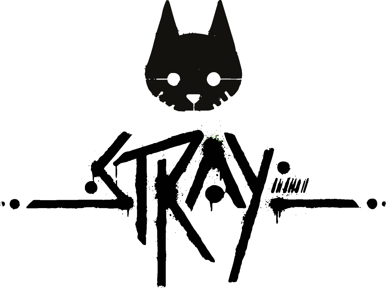 a black and white image of a cat