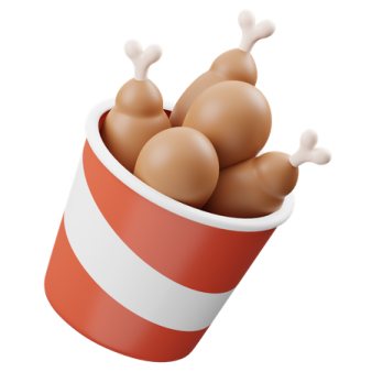a red and white cup filled with eggs