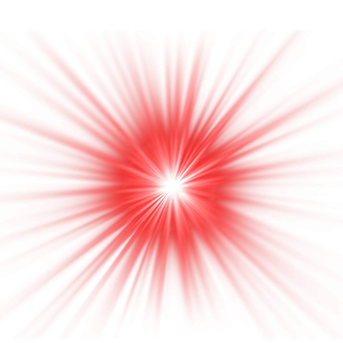 a red and white burst of light