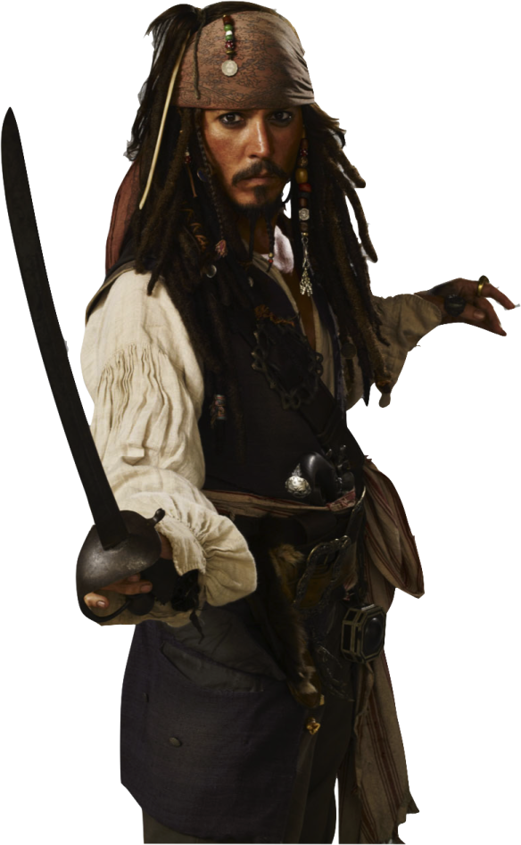 a man in pirate costume holding a sword