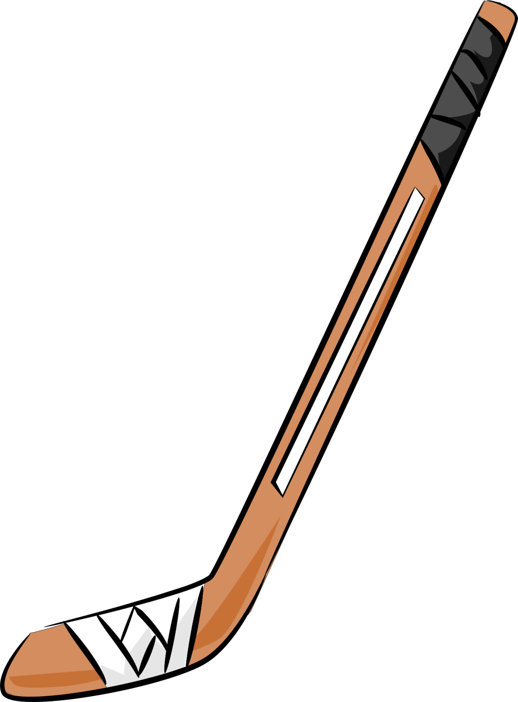an illustration of a hockey stick