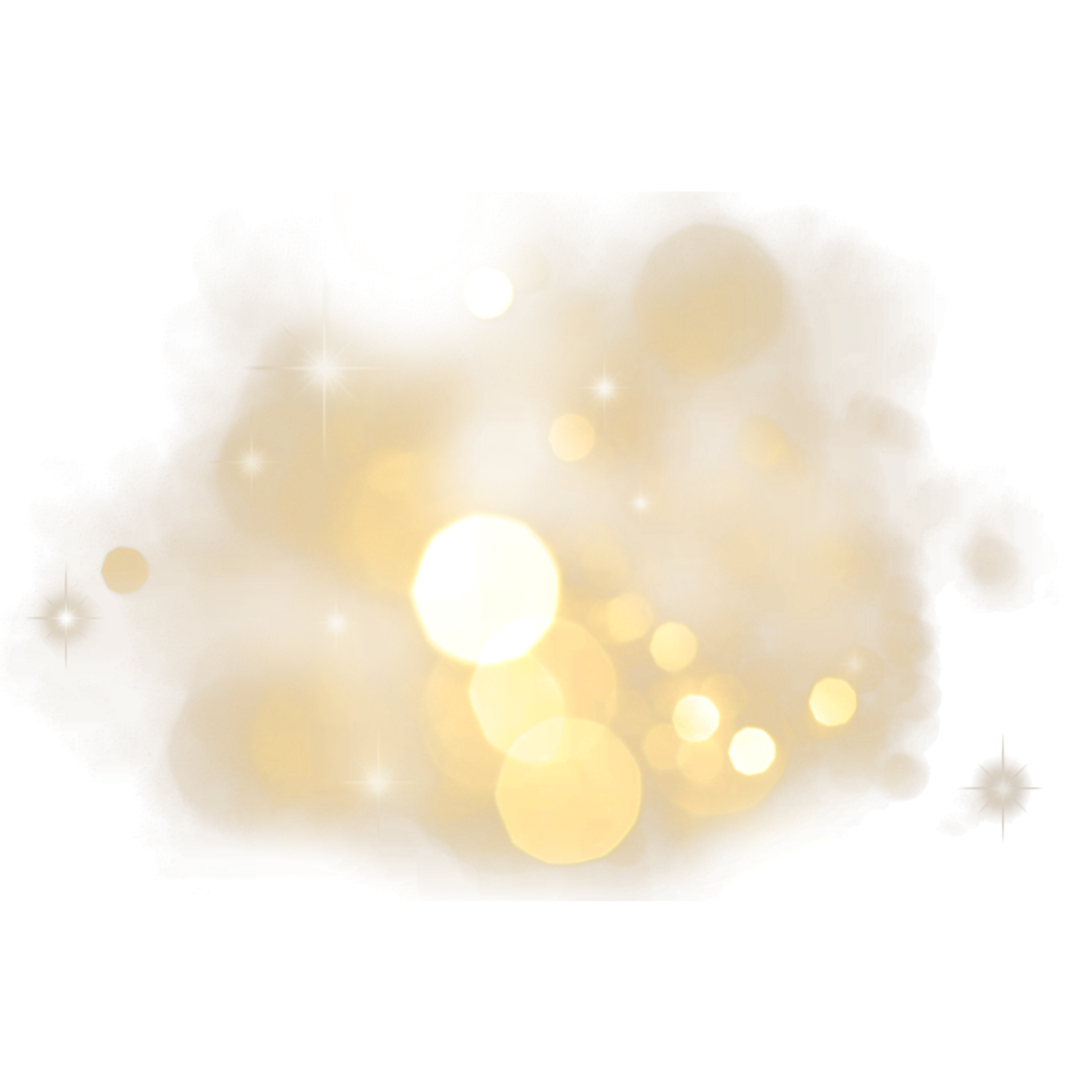 a white background with some yellow lights