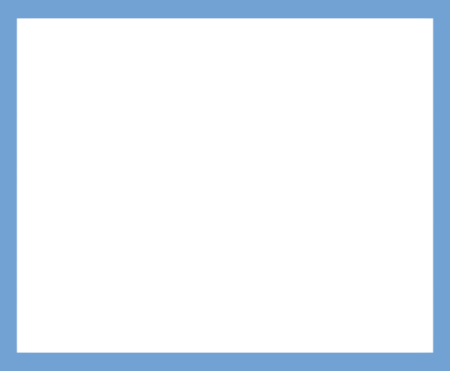 a white square with a blue border