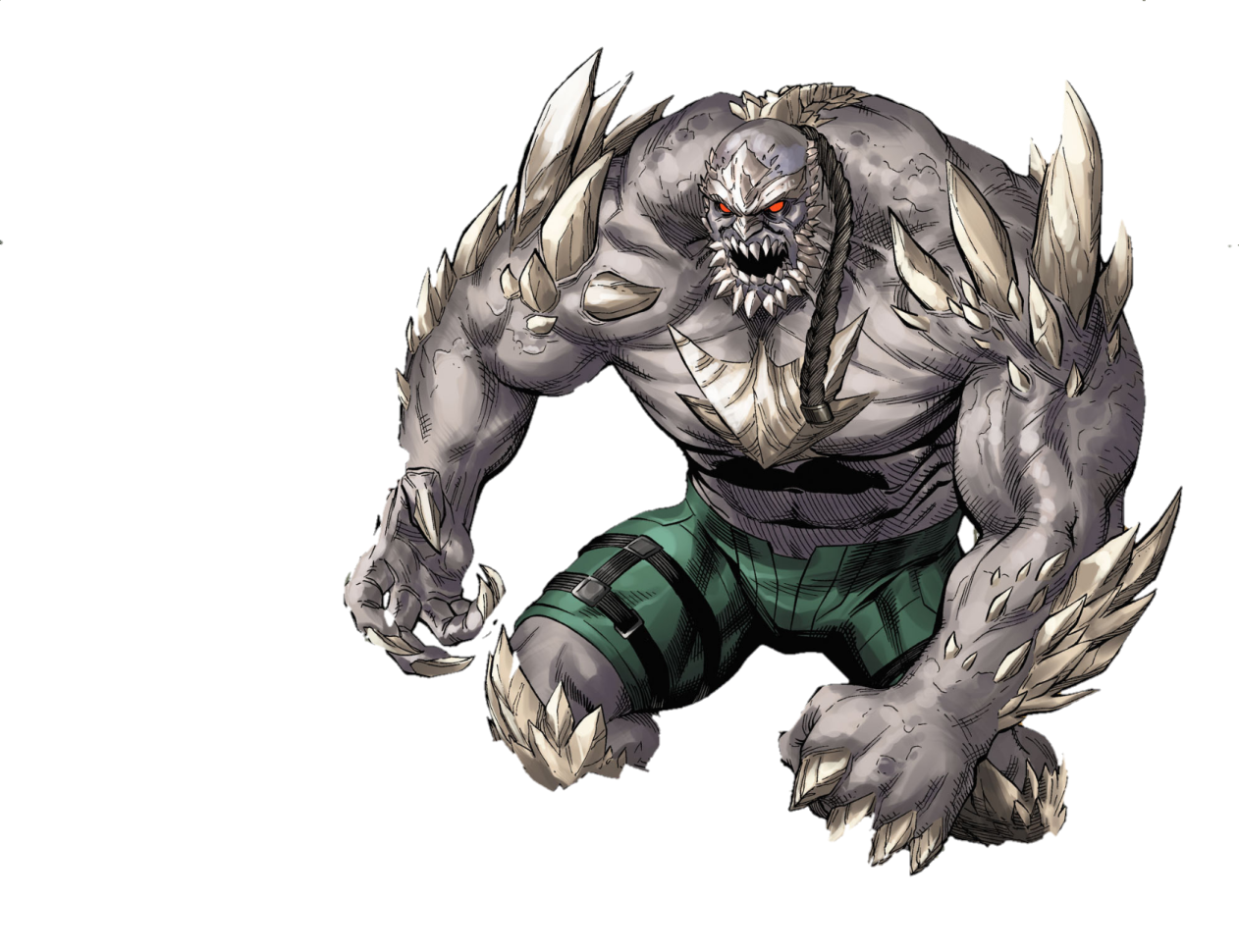a drawing of a werewolf with claws on his face