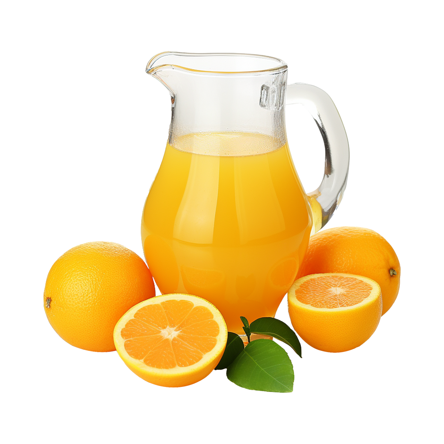 a pitcher of orange juice