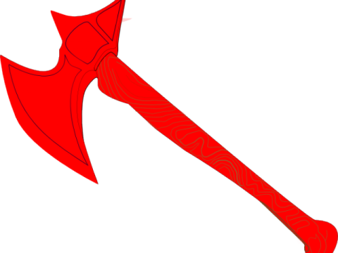 an image of a red axe