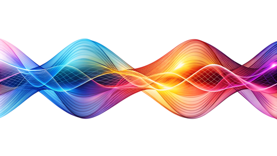 a colorful wave of sound