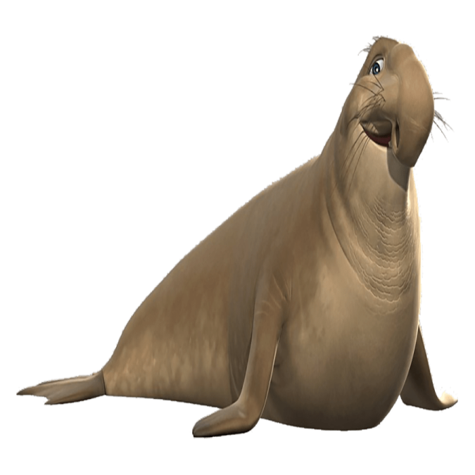 a seal seal sitting on top of a white surface