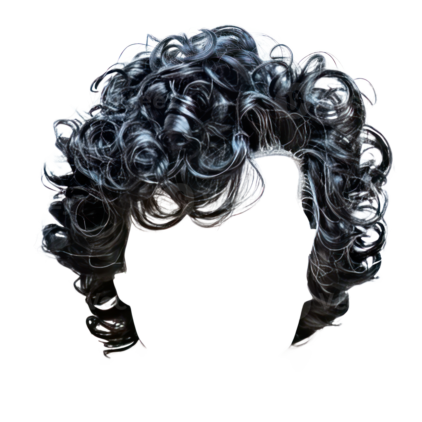 a woman's hair in black and white