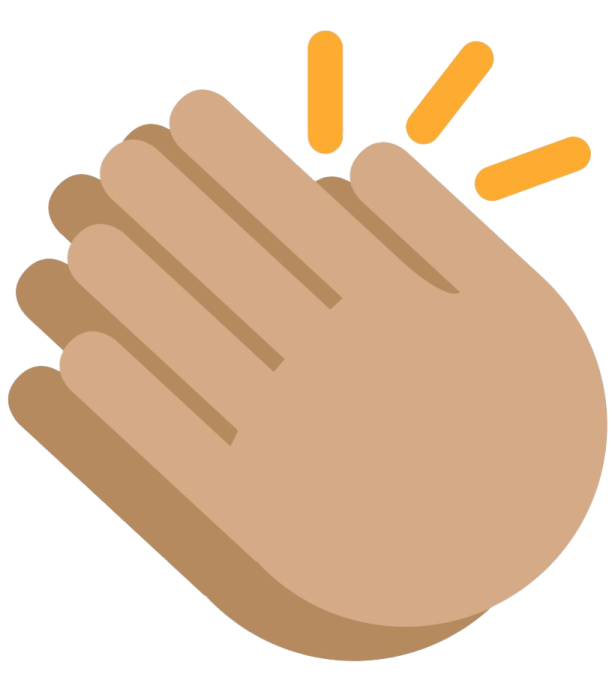 a hand with an orange sun on it