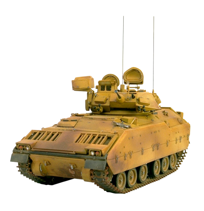 a model of a military vehicle