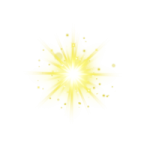 a yellow star on a white background