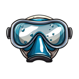 a scuba mask with goggles on it