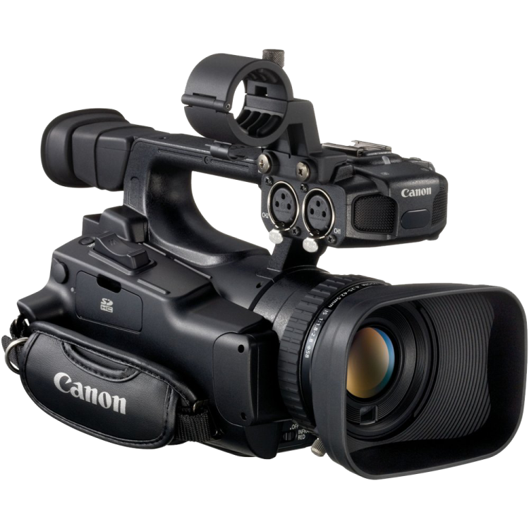 a camera with a lens attached to it