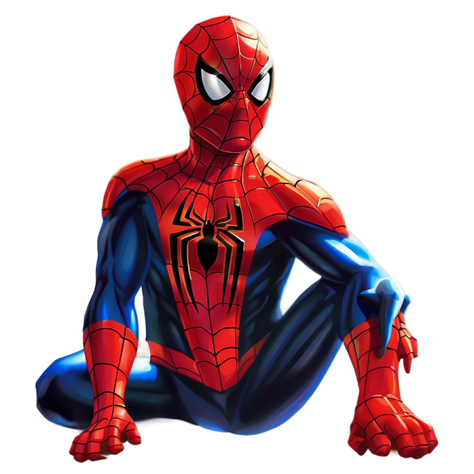 a spider sitting on the ground with his legs crossed