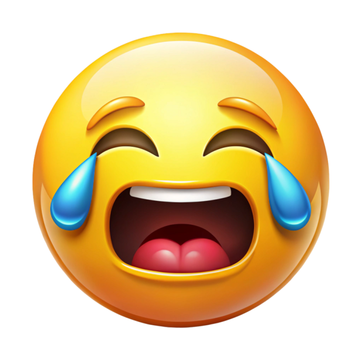 a smiley face with tears and tears