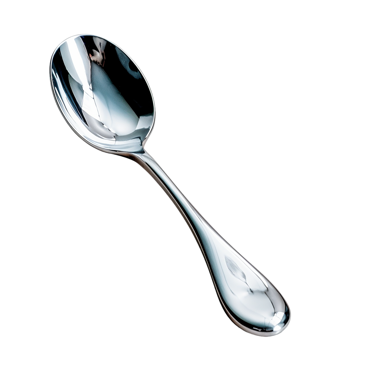 a spoon with a metal handle on it