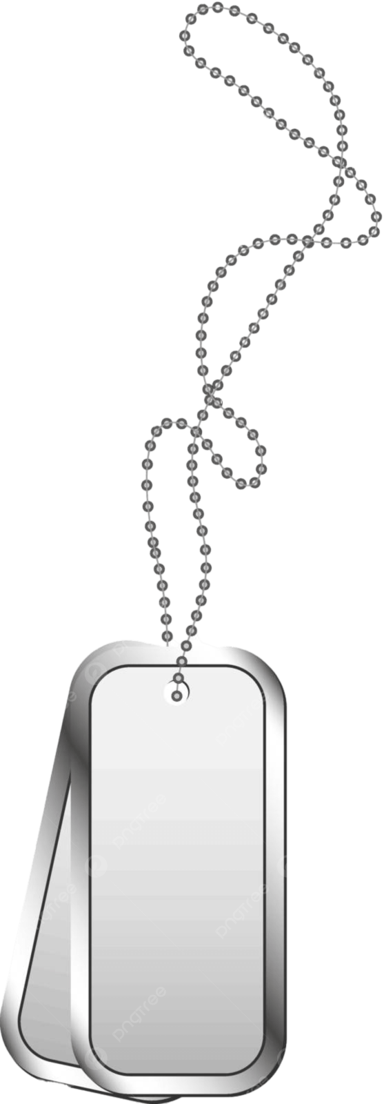 a dog tag with a chain attached to it