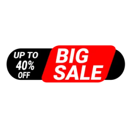 up to 40 % off
