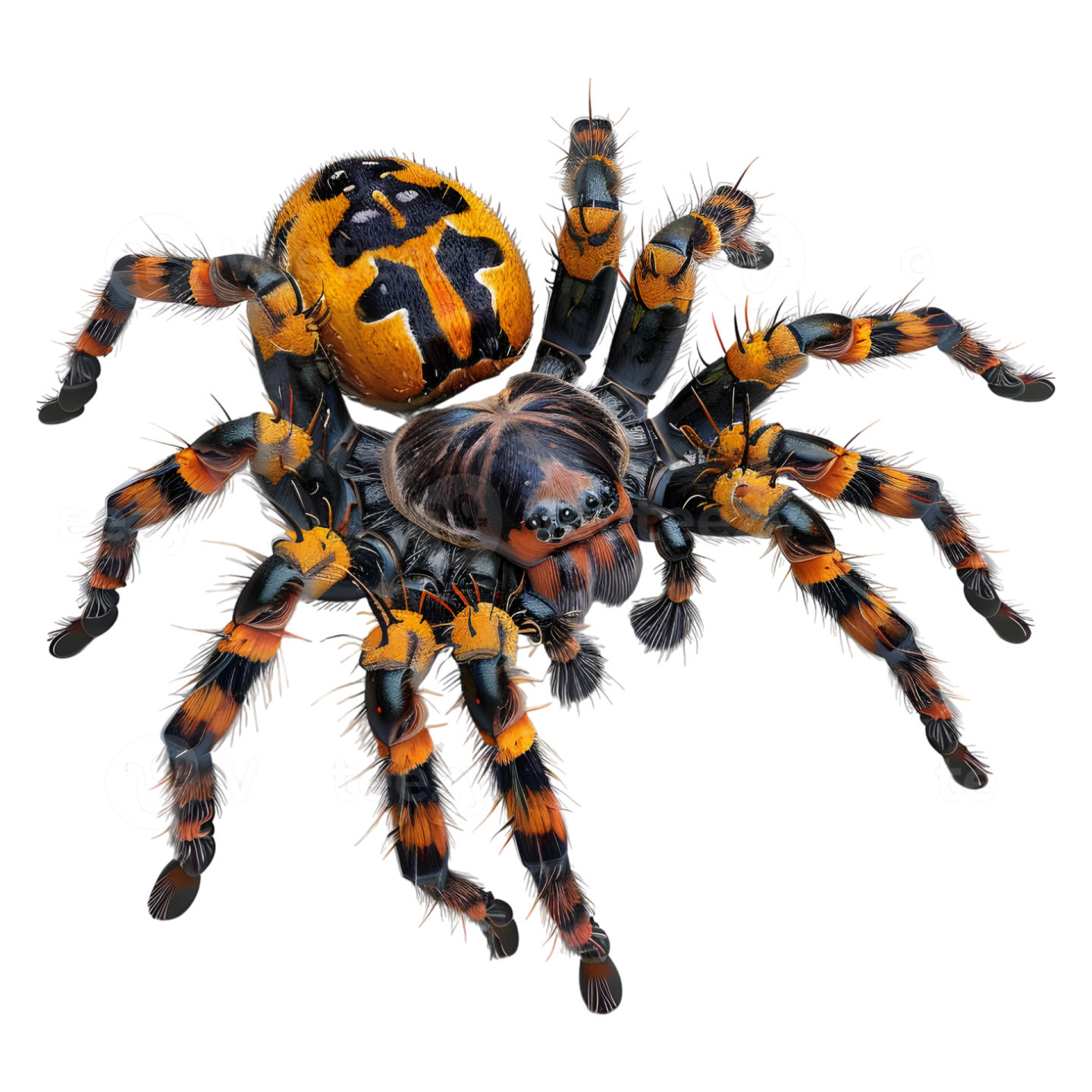 a tara spider on a white background