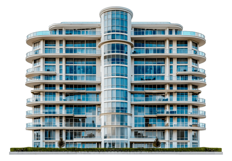 a tall building with many windows