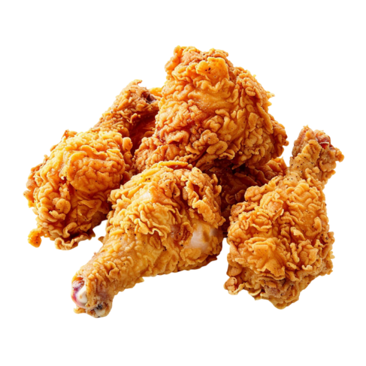 a pile of fried chicken
