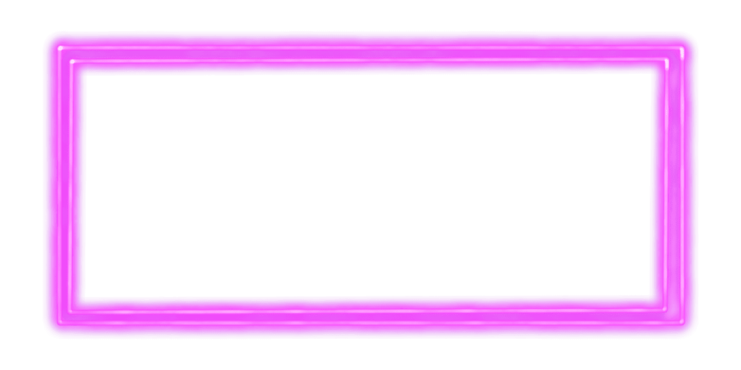 a pink neon frame on a white background