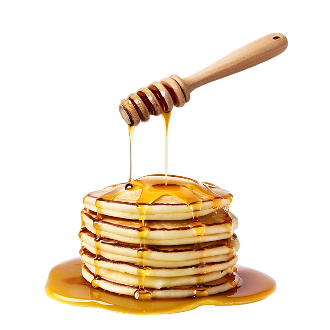 a stack of pancakes