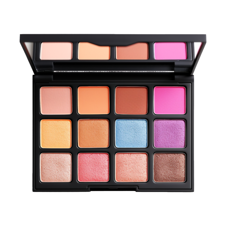 the sleek eyeshadp palette in pink and orange