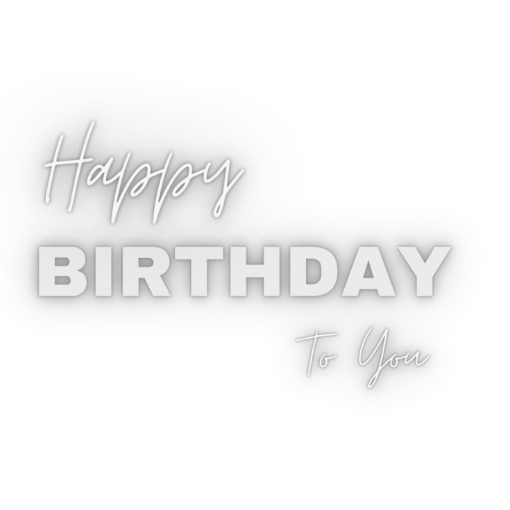 a birthday card with the words happy birthday to you