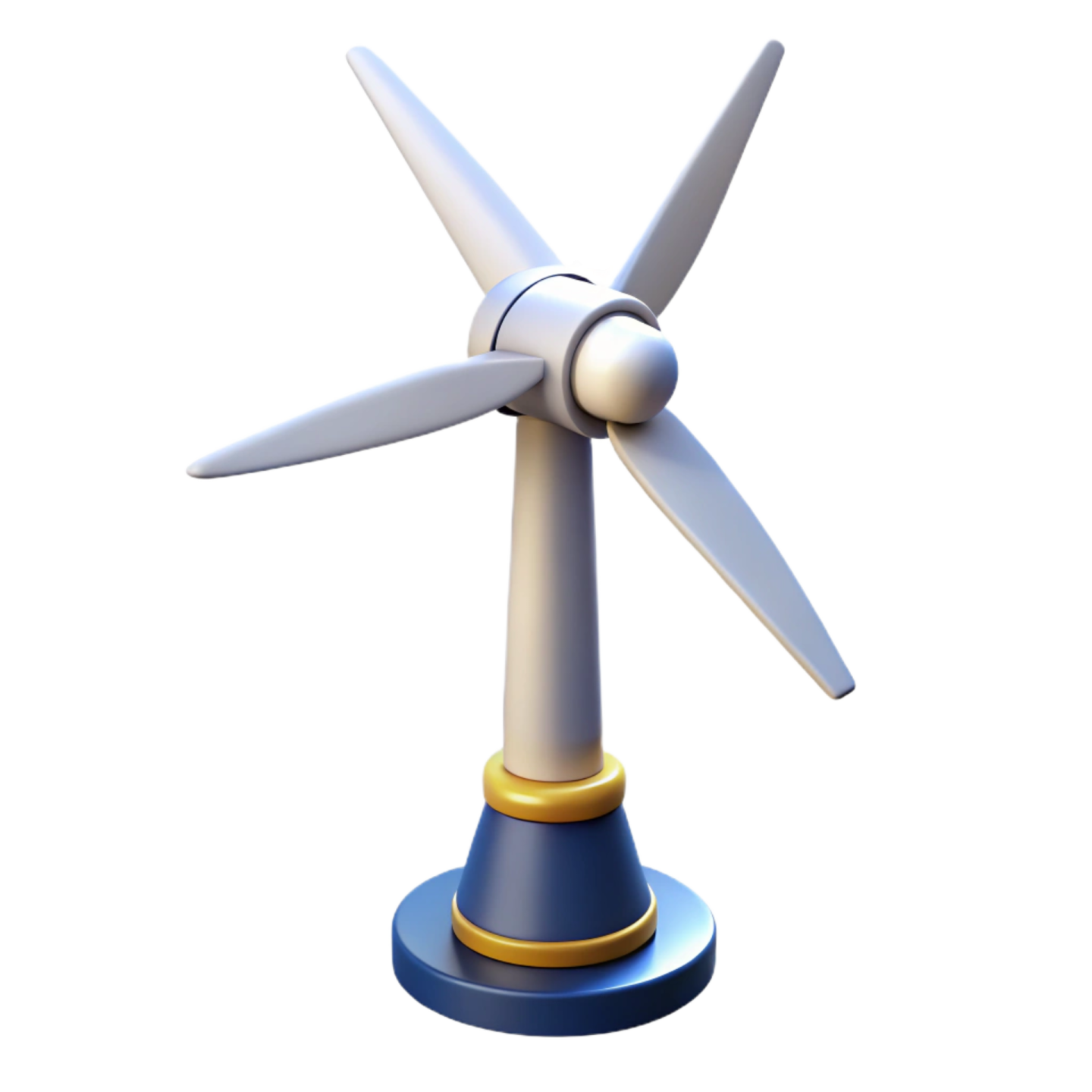 a wind turbine on a white background