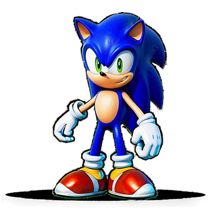 a drawing of sonic the hedge