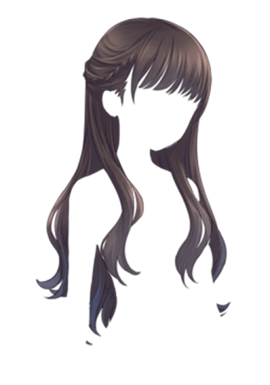 a drawing of a girl with long hair