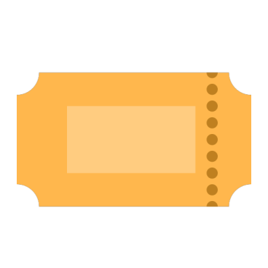 an image of a yellow cinema ticket