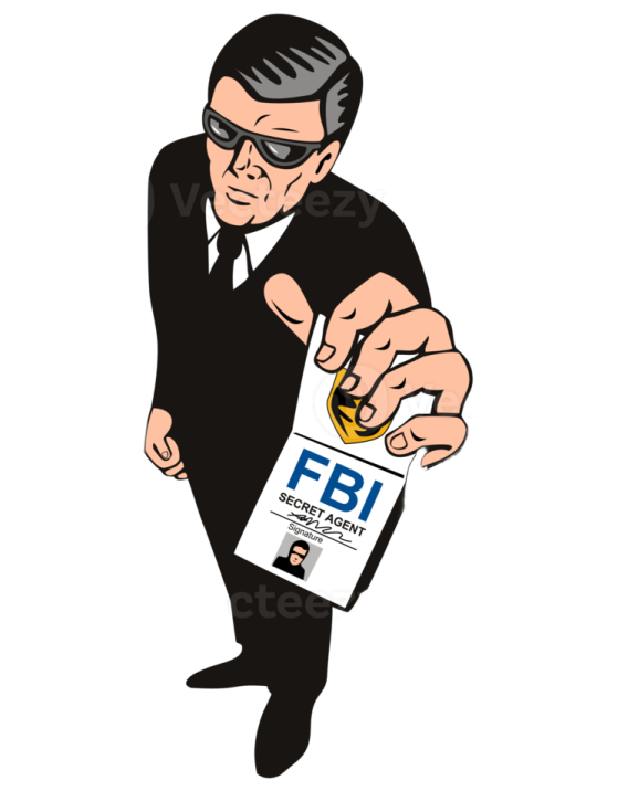 a man in a suit holding a clipboard