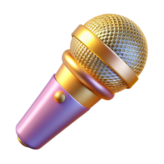 a microphone on a white background