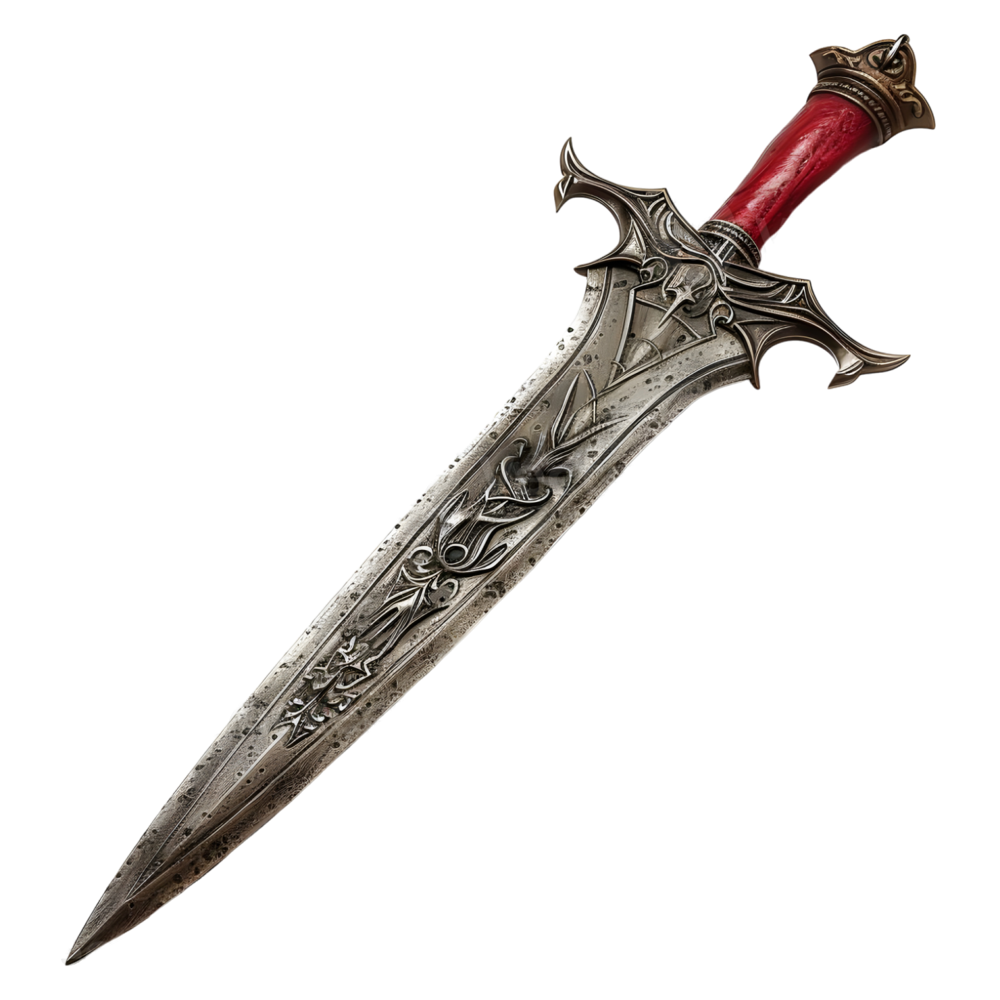 a dagger on a white background