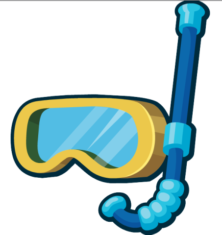 a pair of ski goggles on a white background