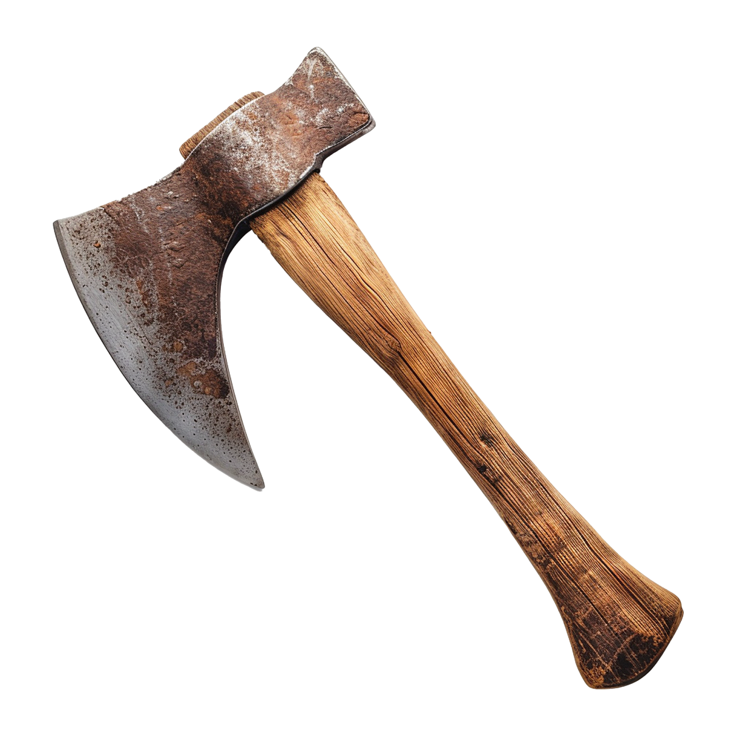 an axe on a white background