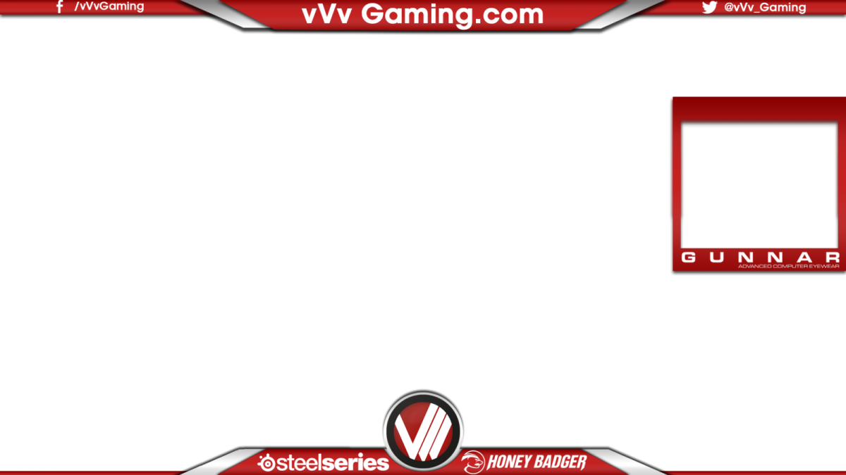 a red and white photo frame with the word vg on it