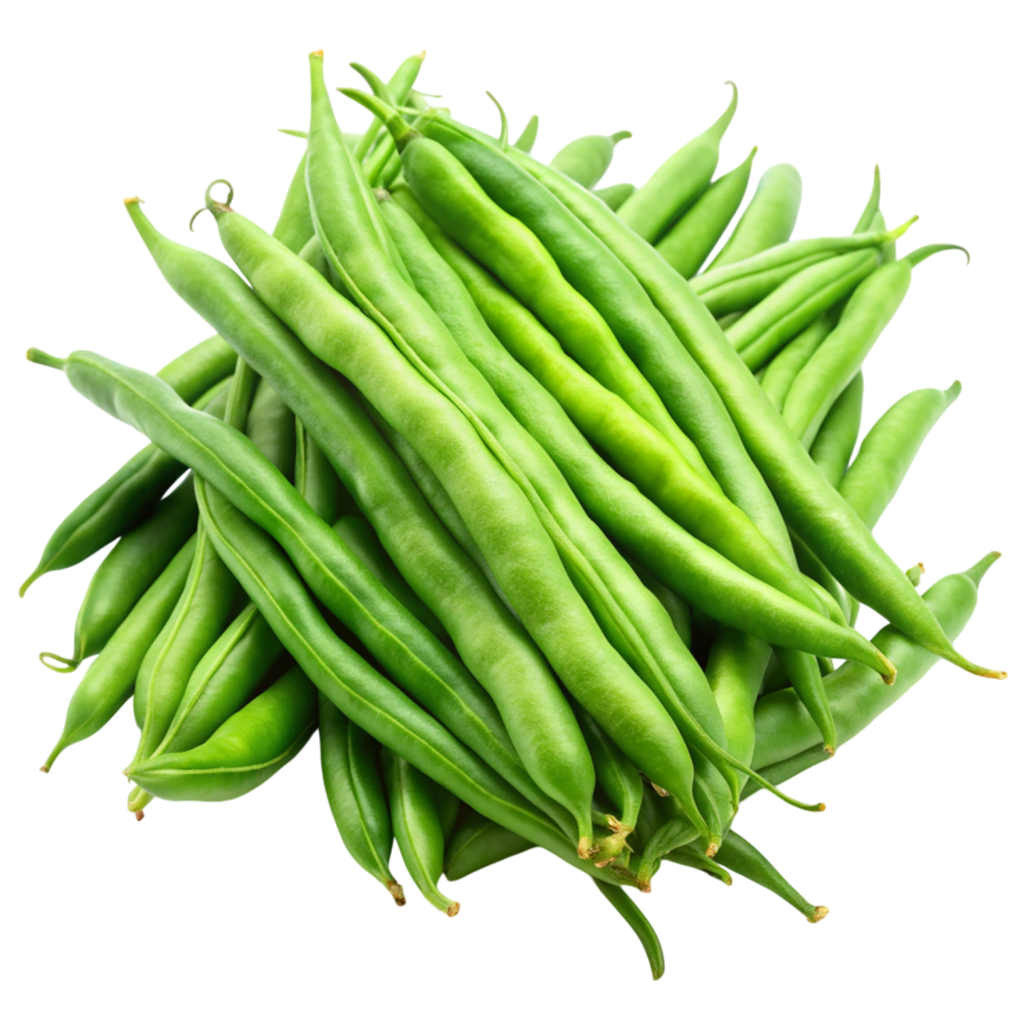 a pile of green beans