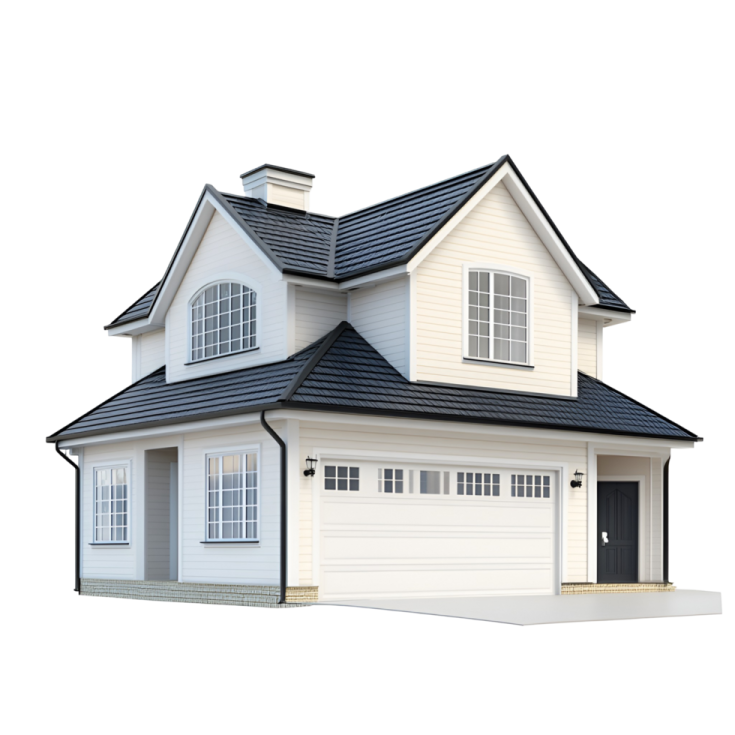 a house on a white background