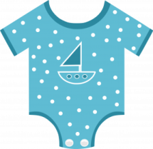 a baby bodysuit with a sail on it
