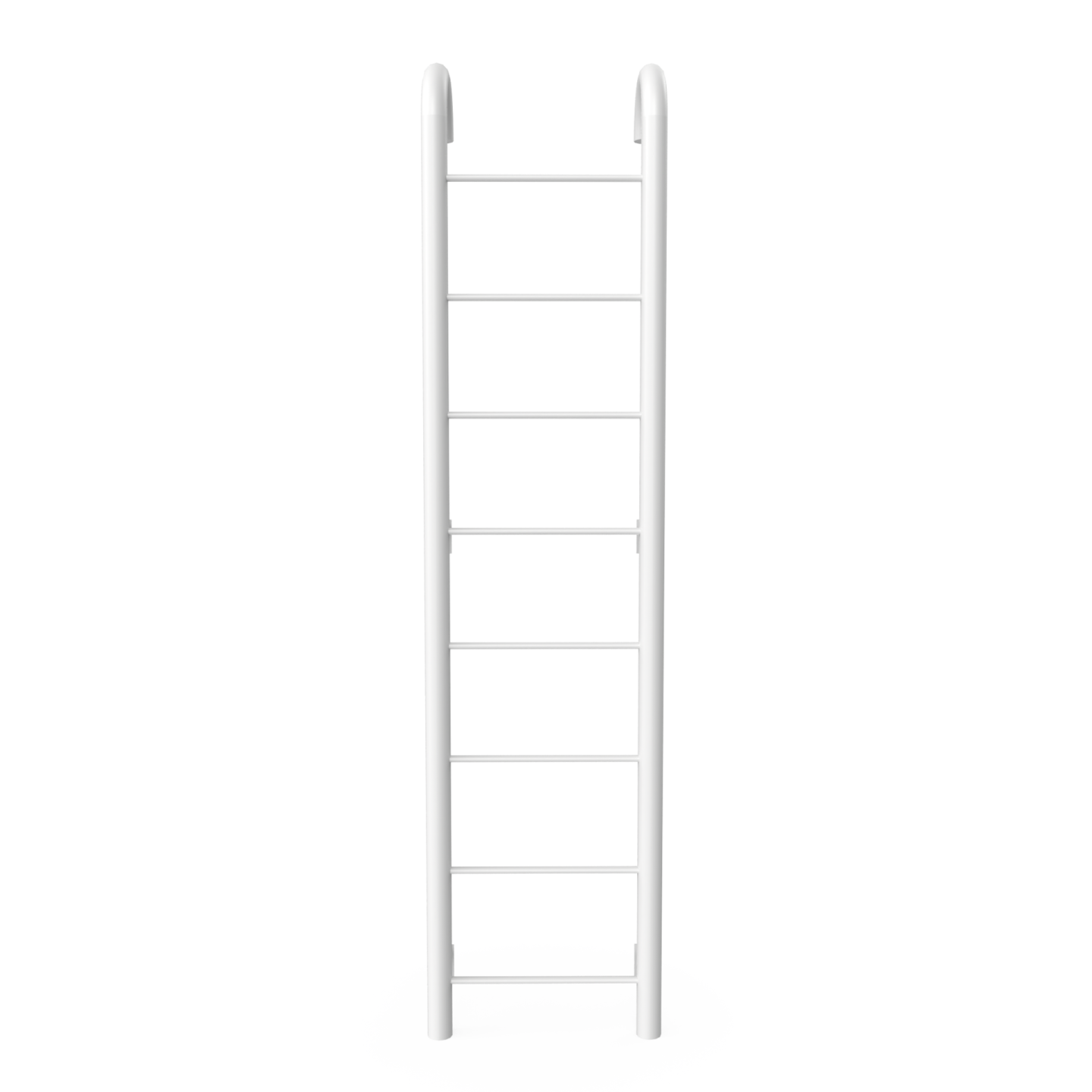 a white ladder that is leaning on the wall