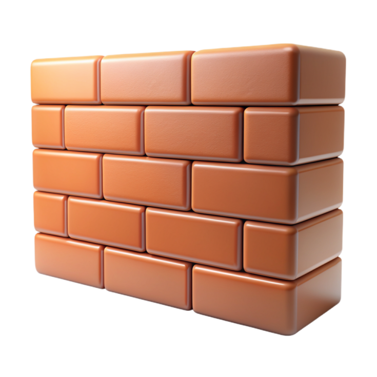 a stack of orange lego bricks