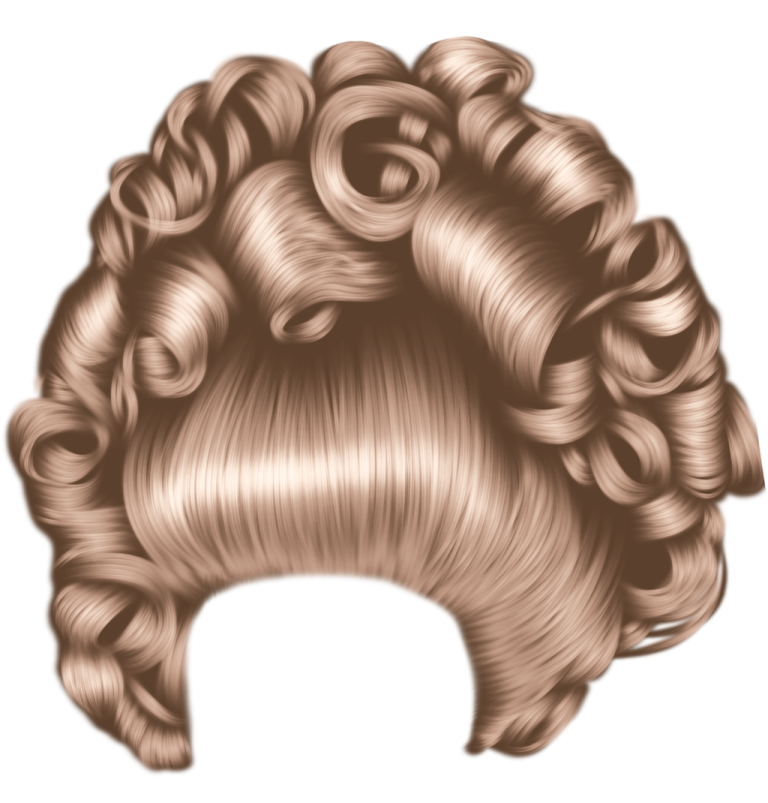a drawing of a woman's hair