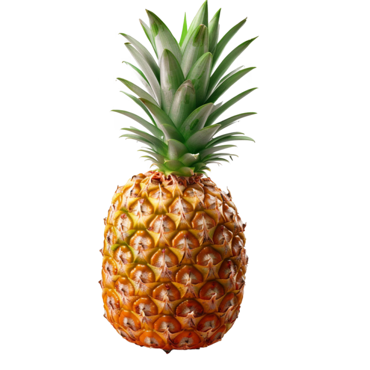 a pineapple on a white background