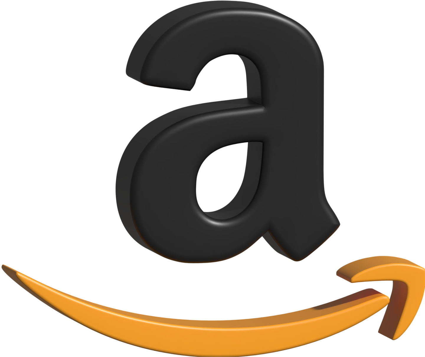 an amazon logo on a white background